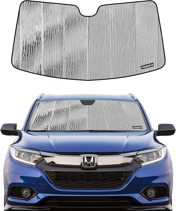 Pigenius Windshield Sunshade for Honda HR-V 2016-2022, Reversible Silver/Black