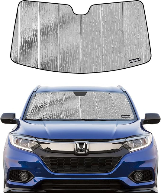 Pigenius Windshield Sunshade for Honda HR-V 2016-2022, Reversible Silver/Black