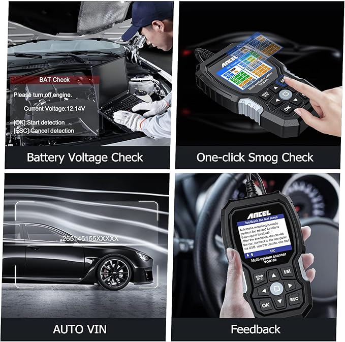 ANCEL VOD700 All System OBD2 Scanner Fits for Volvo Car Code Reader Full Function Diagnostic Scan Tool ABS Bleeding Injector Oil ETC SRL BMS EPB TPMS Reset Tool