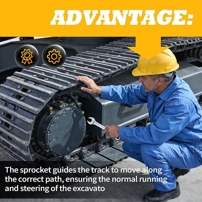 Sprocket Compatible with 35D 35G 27D 30G ZX27U-2 ZX35U-2 Excavator Replace 1032265 Holes 12