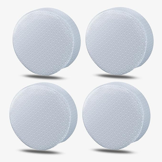 MOONET Tire Covers for RV Wheel (4 Pack Silver), Oxford Waterproof UV Sun Protectors for Motorhome Boat Trailer Camper Van SUV,D107cm x H28cm for Diameter 40"-42"
