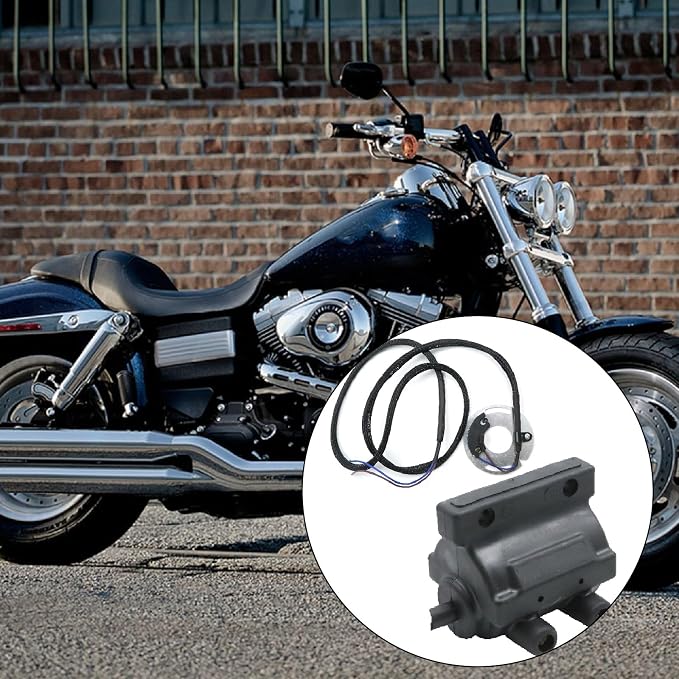 Saihisday DSK6-1 Ignition Coil Kit, Replacement for Harley Sportster 883 1971-2003 Harley Big Twin 1970-1999, Replaces DC7-1