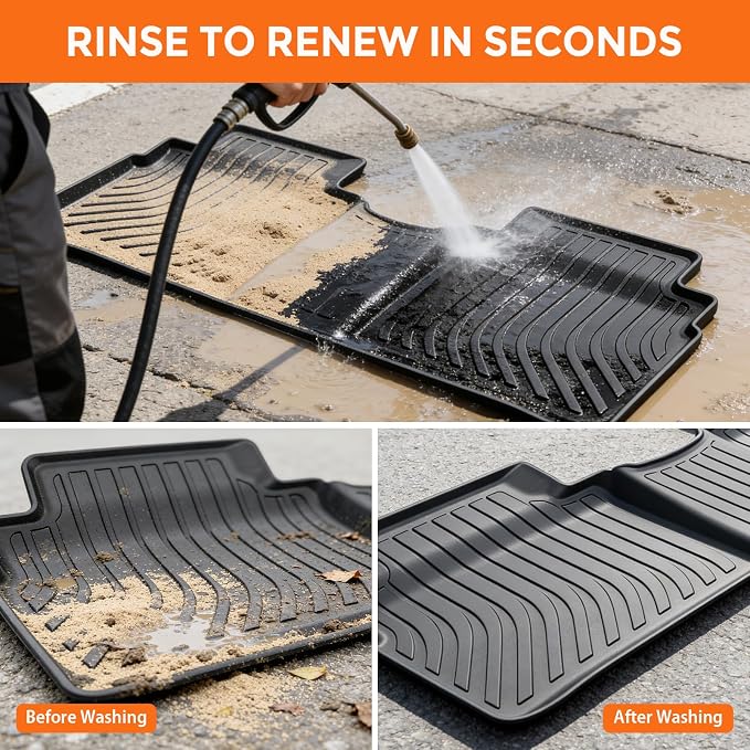 Floor Mats for Kia Sportage Plug in Hybrid 2023-2026 (Only for PHEV, Not for HEV or Fuel), Heavy Duty TPE All Weather Protection Waterproof Non-Slip (Floor Mats & Cargo Liner & Seatback Mat)