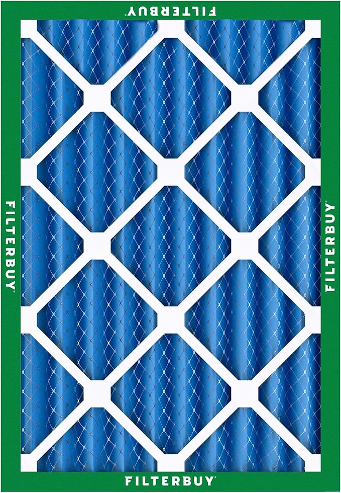 Filterbuy 18x24x4 Air Filter MERV 13 Optimal Smoke & Allergy Defense (12-Pack), Electrostatic Pleated HVAC AC Furnace Filters Replacement (Actual Size: 17.50 x 23.38 x 3.63)