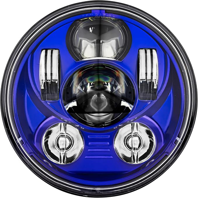 Eagle Lights Indian Scout Blue Headlight Kit - Fits 2014 to Current Scout 60, Scout and Bobber