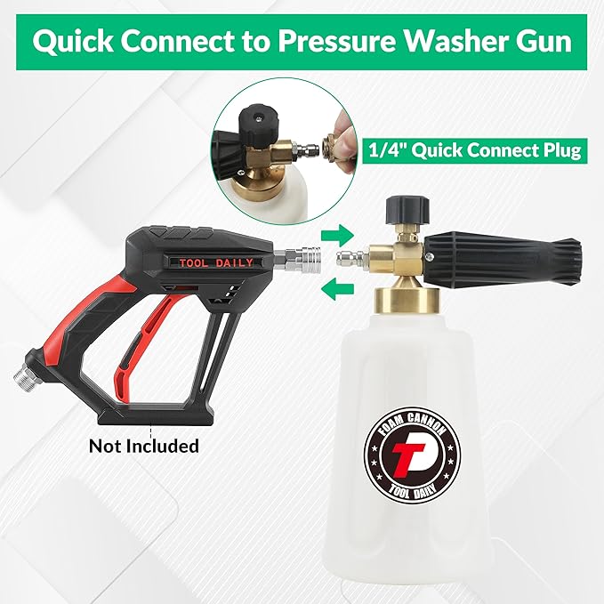 Tool Daily Pressure Washer Tips, Foam Cannon for Pressure Washer with Car Wash Soap