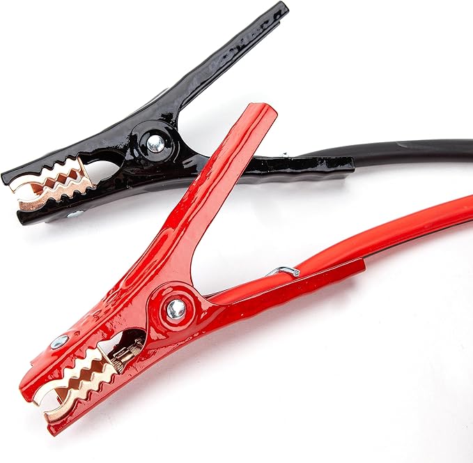 Justin Case Super Heavy-Duty Jumper Cables for Car, Includes 1 Gauge Wire Conductor 25' Car Jumper Cables & 365 Days of Roadside Assistance