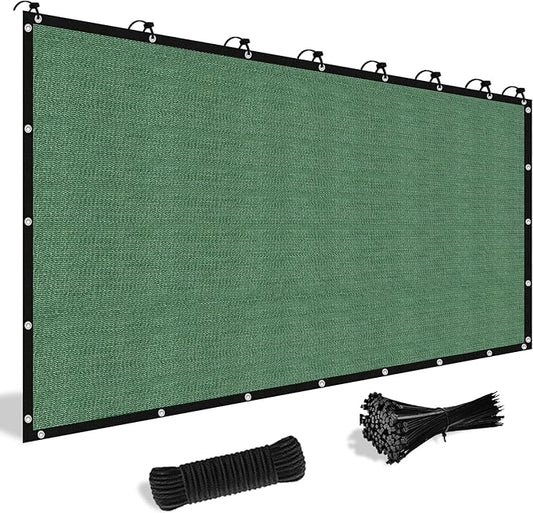 Shade&Beyond Customized Size 4' X 5' Shade Cloth with Grommets, 90% UV Protection UV Protection Mesh Tarp Sun Screens for Patio GN04, Green