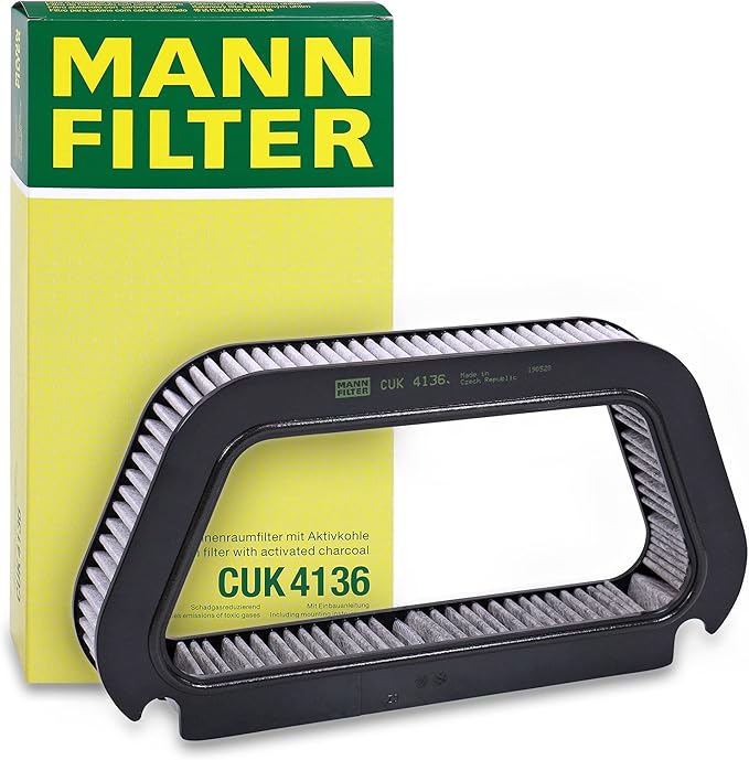 Mann Filter CUK 4136 Cabin Filter With Activated Charcoal for select Audi models