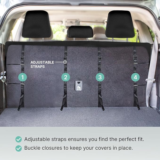 FH Group Car Seat Cover Airbag Compatible Full Set Black Premium PU Leather - Split Bench Combo Vinyl Floor Mats Seat Covers Interior Accessories Universal Fit for Cars Trucks SUV