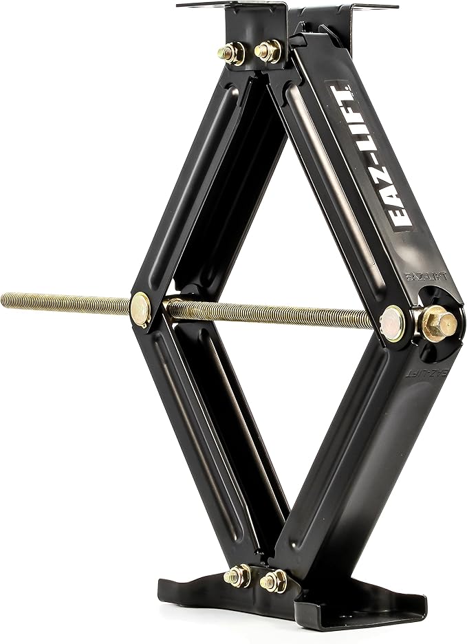 Camco EAZ-Lift 24-inch Stabilizing RV Scissor Jack - Features a 5,000 lb Load Capacity - Heavy-Duty Steel Construction -1 Pack (48810)