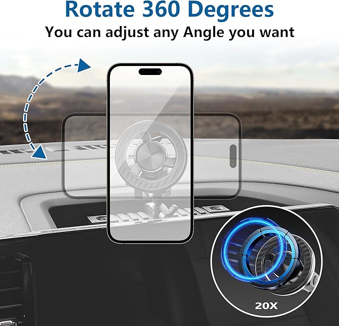 sukemichi Phone Mount for 2022 2023 2024 2025 2026 Chevrolet Silverado 1500/GMC Sierra 1500 2500 3500 HD Accessories,Dash Platform Phone Mount Magsafe Fit 13.4" Screen, Cell Phone Holder for NATO Rail