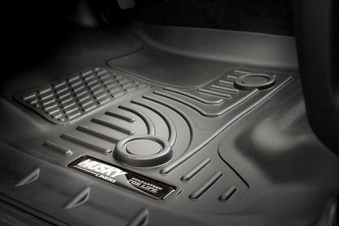 Husky Liners Weatherbeater Floor Mats | Fits 2021-2026 Jeep Grand Cherokee L w/2nd Row Bench Seat | Front & 2nd Row, 3-pc Black - 95141