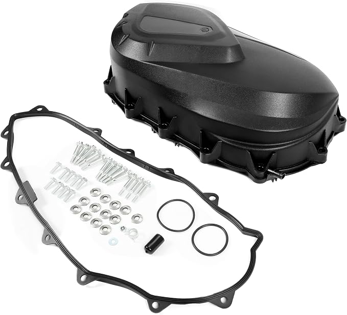 ALMULOO Outer Clutch Cover Compatible with 2007-2020 Can-Am Commander 800/1000 Outlander Renegade 500/570/800/850/1000 Replacement for 420611397 Black Plastic