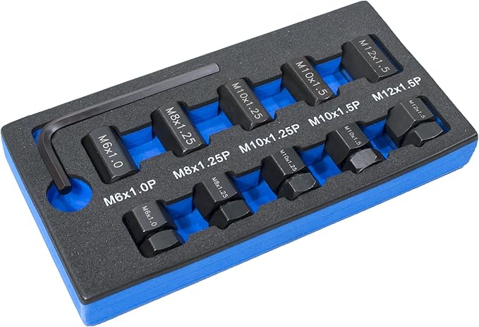 Tool Guy Republic 10 PC Stud Remover and Installer Kit (HT-1540 Metric)