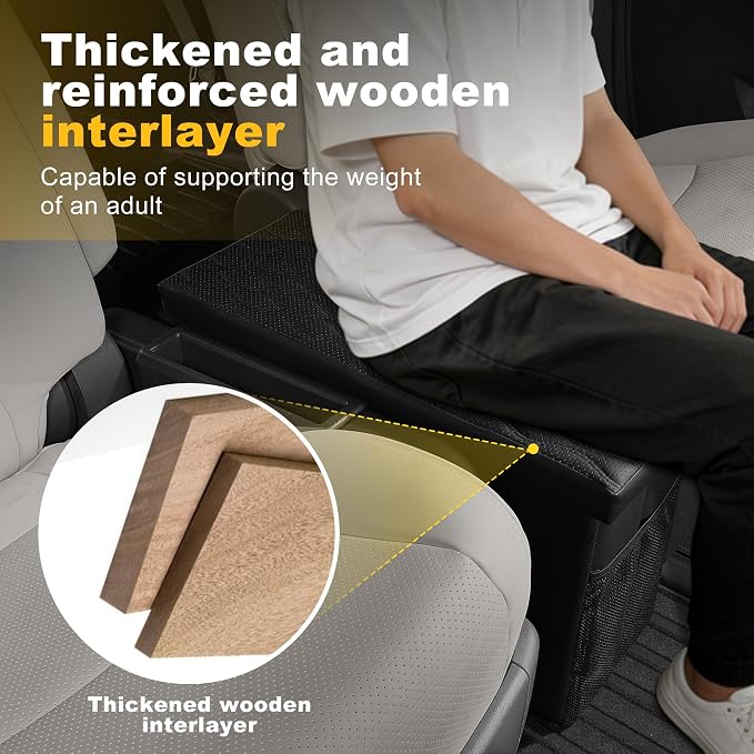 Car Seat Organizer Compatible with 2020-2025 2026 Kia Telluride - Telluride Black Seat Console Organizer Backseat Box for Kids Toys Baby Supplies Dog Toys Snack Storage Bin Travel Accessories