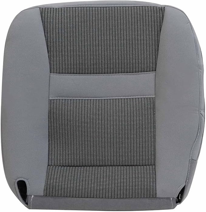 Priprilod Gray Cloth Front Driver Side Bottom Replacement Seat Cover Compatible with Dodge Ram 2500 3500 4500 5500 2006 2007 2008 2009 2010