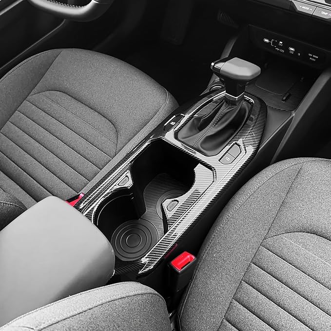 Gear Shift Panel Cover Trim Compatible with Kia K4 2025-2026 Accessories (Carbon Fiber Pattern)