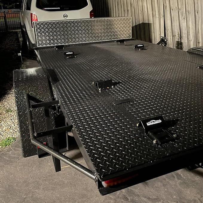 Vehicle Wheel Chock Tie Down kit 4500lb Break Strength-4 Pack 2" x9' E Track Straps-Ultimate Heavy Duty Trailer Tire Strap System for ATV,UTV,Lawn Mower
