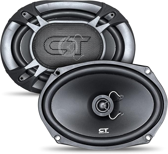 CT Sounds BIO-6X9-COX 6x9 Inch Coaxial Car Speakers, 200 Watts Max, Pair