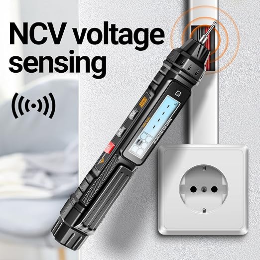 ANENG Pen Type Digital Multimeter 4000Count AC/DC Voltage Tester, Professional Current Meter, Non-Contact Voltmeter Sensor,Live Wire Detection,Resistance, Continuity, Capacitance, and Diode Testing