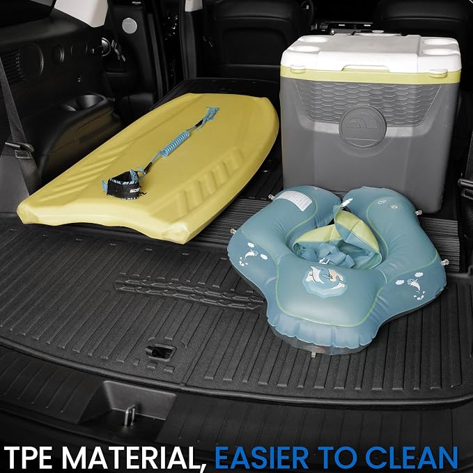 Cargo Mat Backrest Mats for 2026 Hyundai Palisade 7&8 Seats (Only Gas), All Weather TPE Cargo Liner Trunk Lower Mat Accessories (2026 | 2-in-1 Cargo Mat+Trunk Lower Mat)
