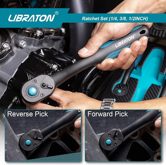 LIBRATON Socket Extension Set 18PCS and Ratchet Handle Set 3PCS