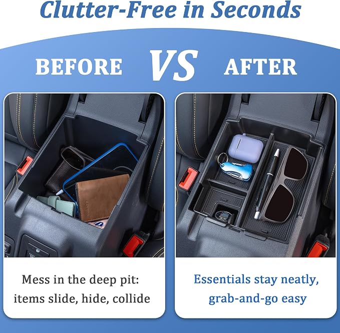 TOPINSTALL 2025+ Upgraded Tray Compatible with Ford Bronco 2025 2026 4-Door Automatic Transmission, Full Size Bronco Console Organizer (NOT for Manual & 2-Door & Sport Model)