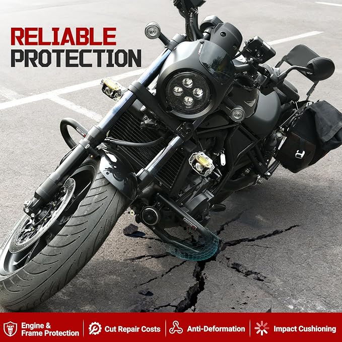 Motorcycle Engine Guard Crash Bar Compatible with Rebel 1100 CMX1100 2021 2022 2023 2024 2025 2026 Highway Bar Bumper Side Protection