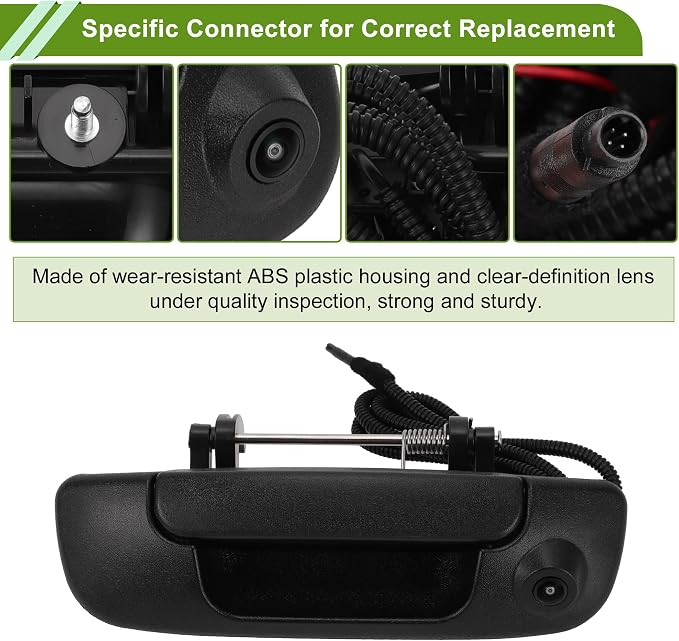 No.55276237AA Tailgate Handle Backup Camera for Dodge for Ram 1500 Pickup 02-08 for Dodge for Ram 2500 Rear View Reversing Park Assist Camera 1 Set