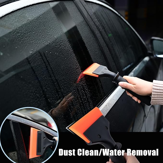 NEWISHTOOL Vinyl Wrap Tool Kit Tint Tools with Sponge Seam Roller, Window Scraper, Felt Squeegee, Magnet Holders, Gloves and Micro Tucking Tool