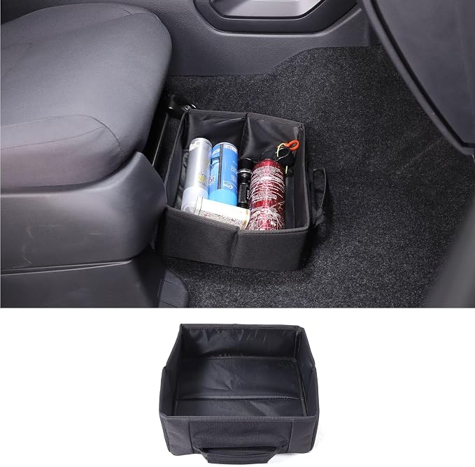 Daeiclru Car Under Seat Storage Box Compatible with Nissan Frontier 2022-2024, Front Under Seat Storage Organizer Driver Passenger Under Hidden Organizer Storage Box with Handle (1PCS)