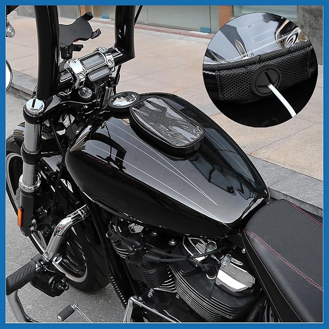 Universal 7 Inch Magnetic Tank Bag Phone Holder Case Saddlebag Faux Leather Waterproof for Motorbike Item Replacement