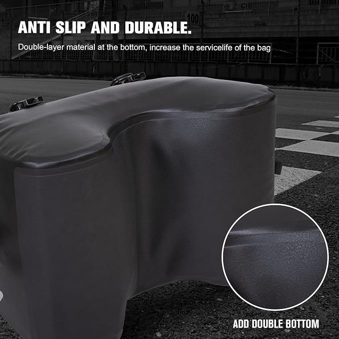 WILD HEART Dry Motorcycle Tail bag 70L/50L With Rope Straps and Inner Pocket Waterproof PVC 500D for Travel,Motorcycle and so on