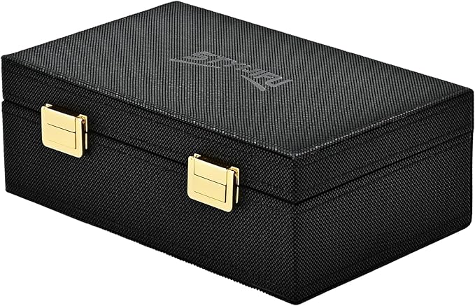 Faraday Box for Car Keys & 2 Faraday Bags, Key Fob Signal Blocker Box, Premium Rfid Blocking Box & Rfid Pouch, Keyless Entry Car Key Fob Protector Shielding Cage Black - 8.38" x5.15" x 2.76"