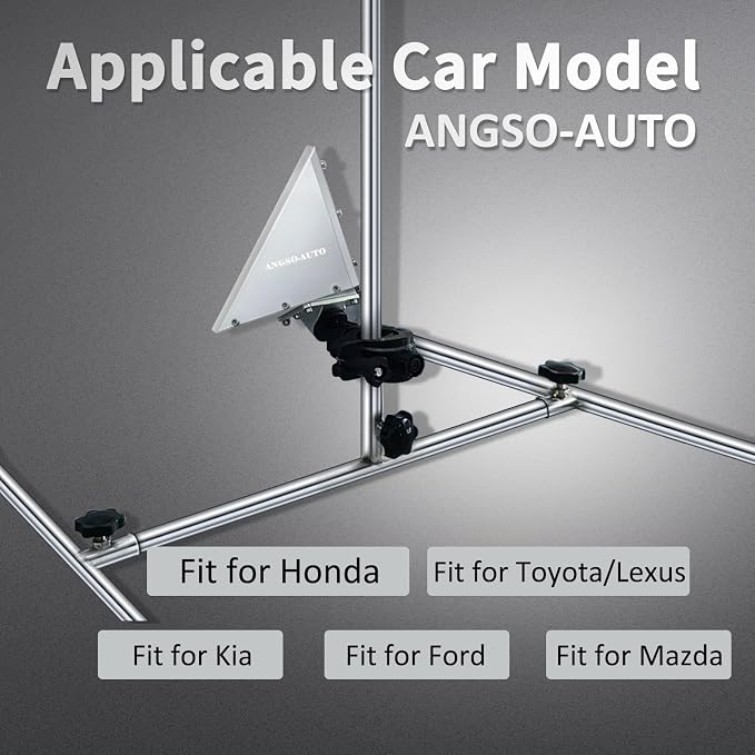 ADAS Calibration Tool Kit Compatible with Honda Toyota Kia Ford ADAS Radar Aiming Calibration Tool,Post with 0-30 Centimeter Scale,Corner Reflector Target with Billet Aluminum Stand