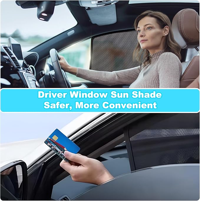 XCBYT Tucson Window Shades for 2015-2020, 4PCS Side Window Sun Shades with Breathable Mesh, Magnetic Car Window Covers for Baby & Privacy, UV Protection & Heat Insulation