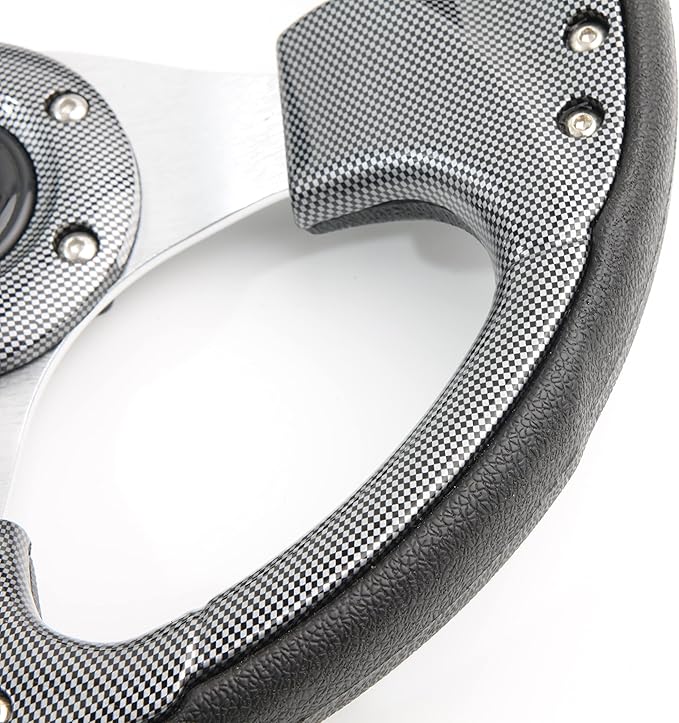Universal 12.5"Golf Cart Steering Wheel Fit for Golf Cart Club Car DS Precedent EZGO RXV & TXT, Yamaha Steering Wheel