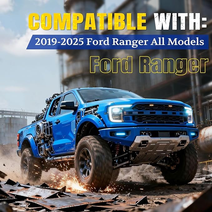 ARANA Tailgate Assist Shock for Ford Ranger 2019 2020 2021 2022 2023 2024 2025, Ranger Tail gate Slow Drop Accessories Damper Kit(All Tools Provided)
