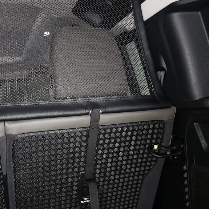 Pet Restraint Net Dog Fence Car Backseat Divider Vehicle Gate Cargo Area Travel Trunk Mesh Net Screen for Land Rover Defender 110 2020 2021 (Style C)
