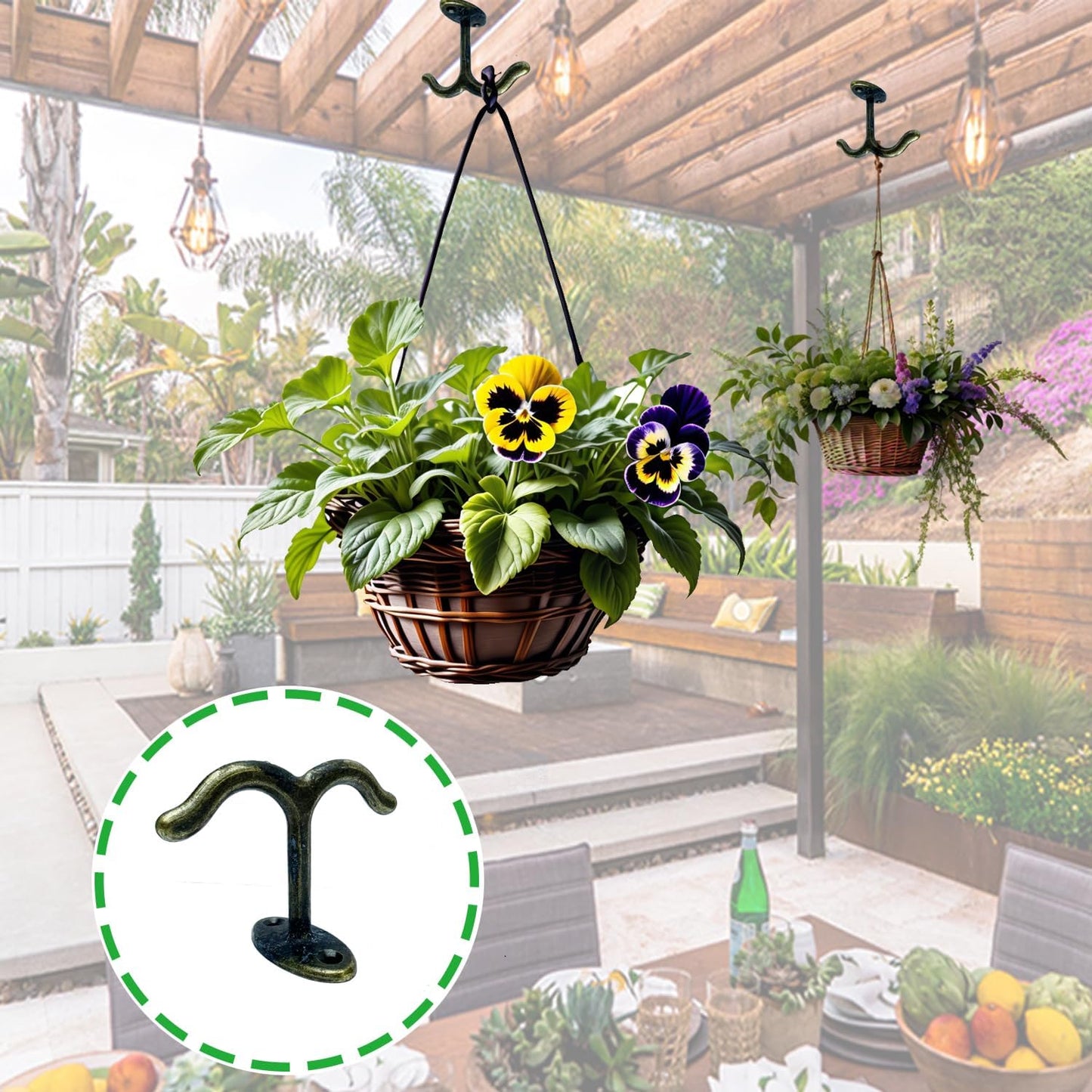 10 Pcs Zinc Alloy Ceiling Double Hook Cabinet Wardrobe Coat Towel Hat Hook Hooks Under Cabinet Shelf (Shiny Silver)