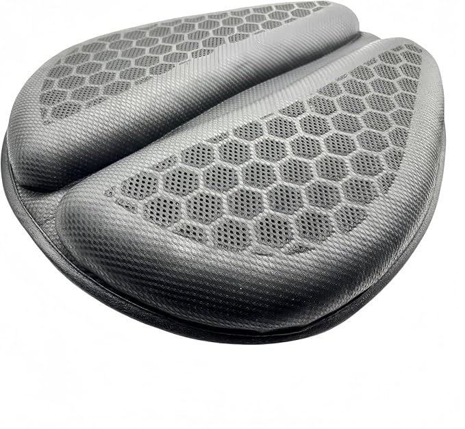 Motorcycle Gel Seat Cushion - 3D Honeycomb Shock-Absorbing Breathable Seat Cover - Waterproof & Sunscreen Bike Seat Pad