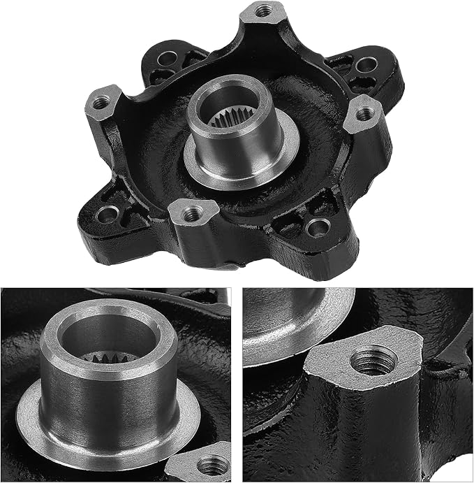 Front Wheel Hub Bearing Stud Brake Rotor Kit for Polaris RZR 900 800-4 570 Ranger 800 Diese-l 900 700 ACE 570 900 5137659-067 3515090 5254999 7517871