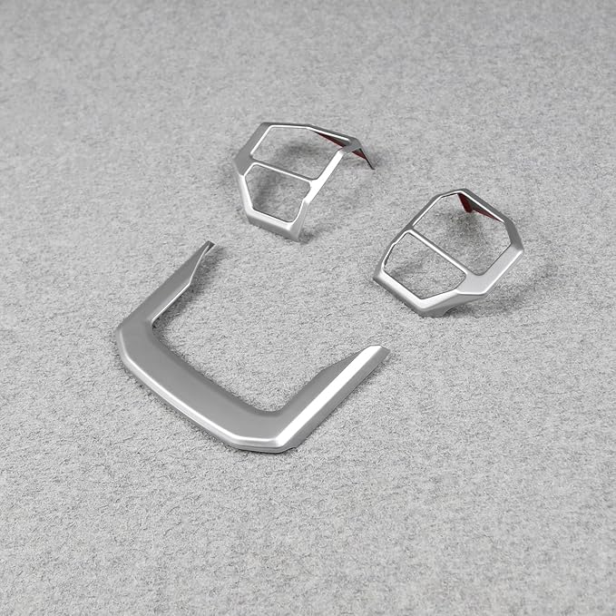 Beautost Fit for Toyota New Land Cruiser LC250 2024 2025 2026 Wheel Steering Trim Panel Cover Trims (Matt Silver)
