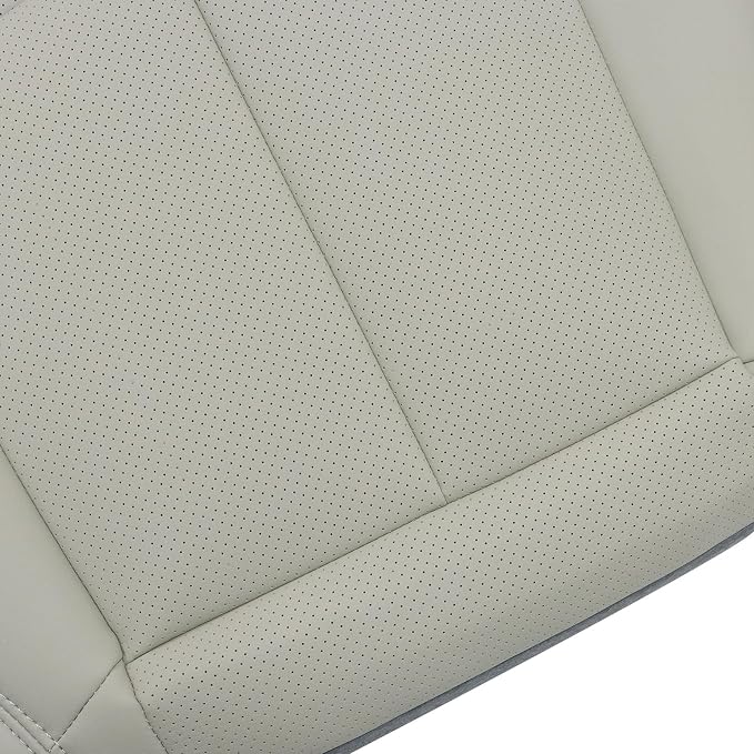 FZJDSD Wheat Tan Driver & Passenger Side Bottom Perforated Microfiber Leather Replacement Seat Covers Compatible with Infiniti G37 2008 2009 2010 2011 2012 2013