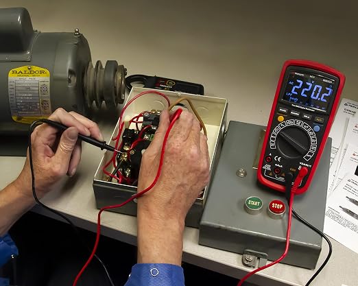 Triplett MM525 True RMS 6000 Count High Performance Digital Multimeter with LPF and LOZ and EBTN Display - AC/DC Voltage, AC/DC Current, Resistance, Temperature, Continuity