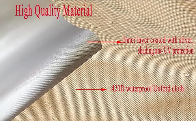 Hwayslon Outdoor Storage Tent - Bike Tent Waterproof – 78"x68"x78", 420D Waterproof Oxford Fabric, UV/Wind-Resistant Bike & Motorcycle Tent for Patio, Garden & Lawn Equipment
