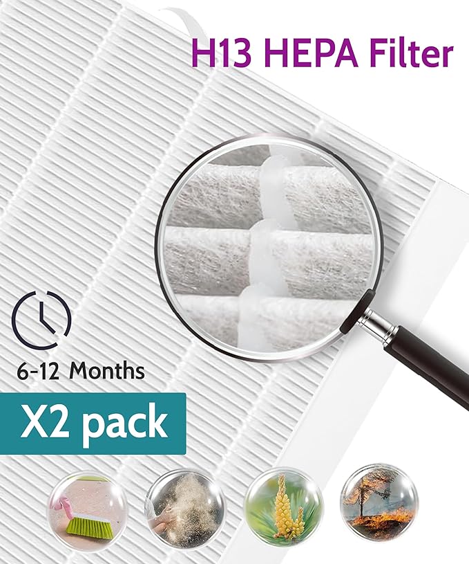 (2+8) 290/300/DX95 Replacement Filter Compatible with Fellowes AeraMax 290 300 DX95 Air Purifier HF-300 AP-300PH, 9287201