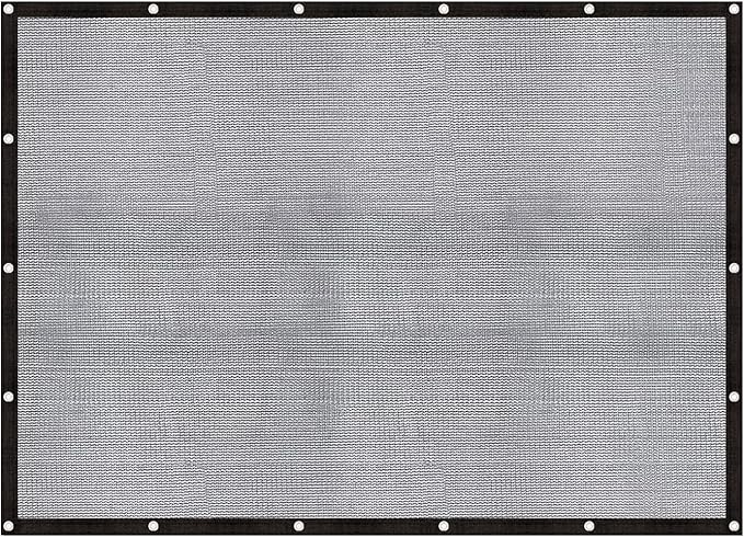 Cool Area 60-70% Shade Cloth Heavy Duty Knitted Mesh Tarp with Grommets 6x8FT Shade Trap for Patio Canopy Garden Porch Greenhouse Pools Dump Truck Dog Kennel Black