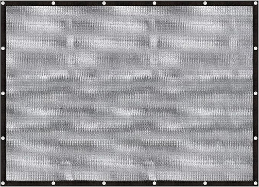 Cool Area 60-70% Shade Cloth Heavy Duty Knitted Mesh Tarp with Grommets 6x8FT Shade Trap for Patio Canopy Garden Porch Greenhouse Pools Dump Truck Dog Kennel Black